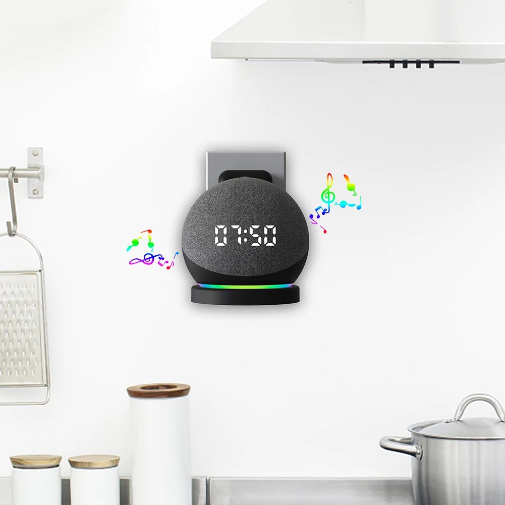 Amazon Speaker Echo Pop - حامل مكبر صوت بلاستيكي مثبت على