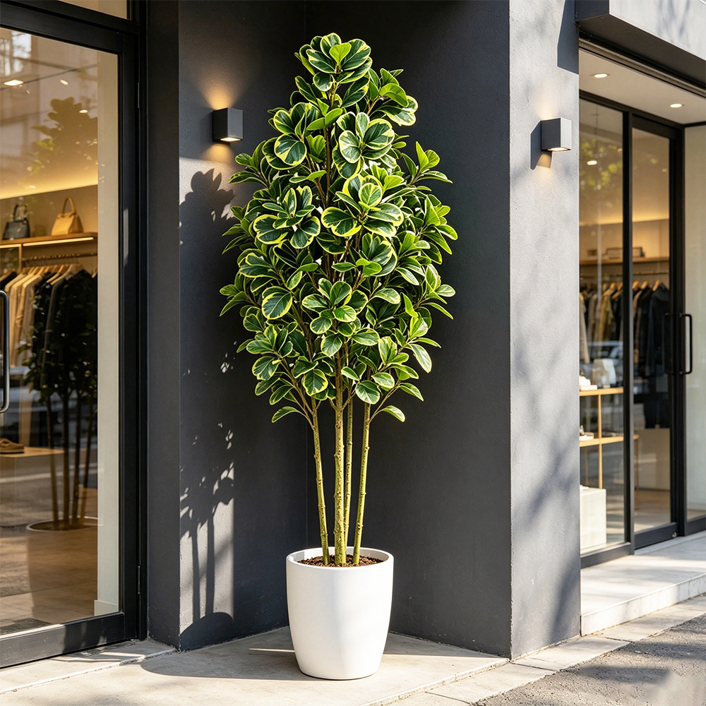 شجرة التين الاصطناعية بطول 76  - مراجعة Rubber Plant Ficus وسعره